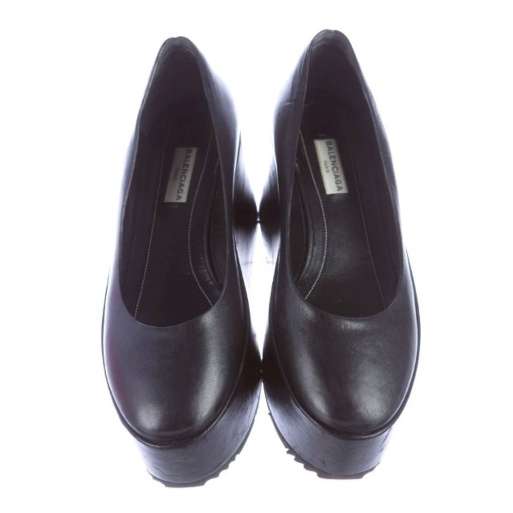 BALENCIAGA Platform Leather Pumps Size: 8 | IT 38